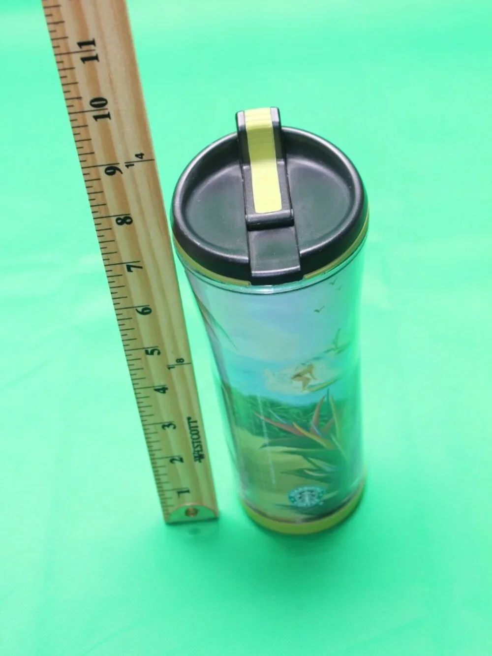 Starbucks Aloha 2008 Coffee Cup Tumbler Hawaii surfing ocean sunset tropical